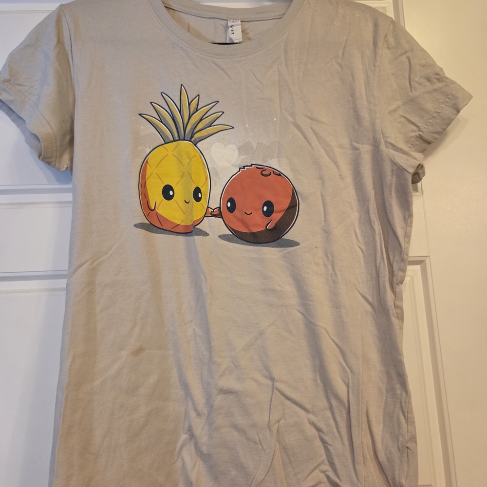 Cute Pineapple and Coconut T-Shirt
